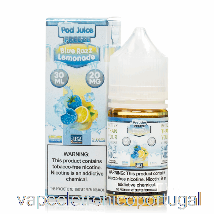 Vape Eletronico Freeze Blue Razz Limonada - Suco De Vagem - 30ml 20mg